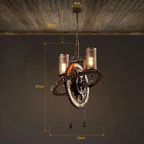 2 Head E27 Loft Retro Industrial Style Chandelier