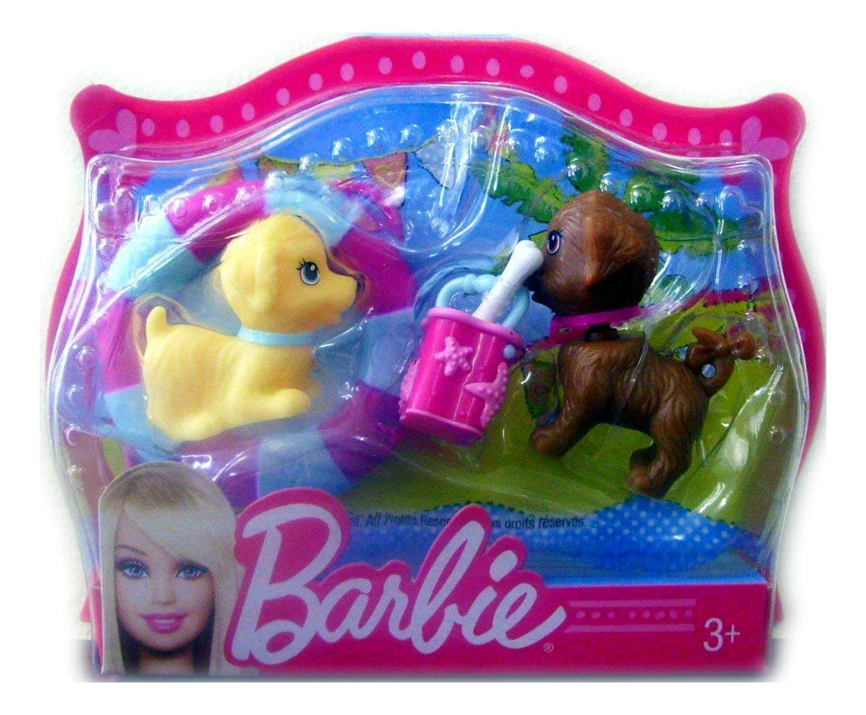 Mattel Mini Pets Sand Bucket - Barbie Puppies 2 pcs