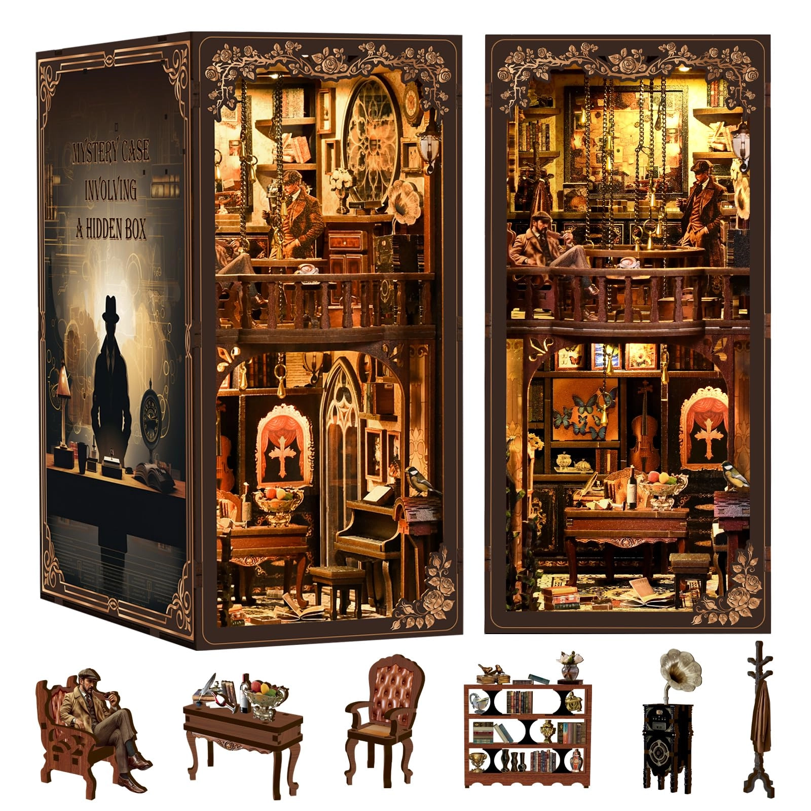 CRESYMME Book Nook Kit - detective