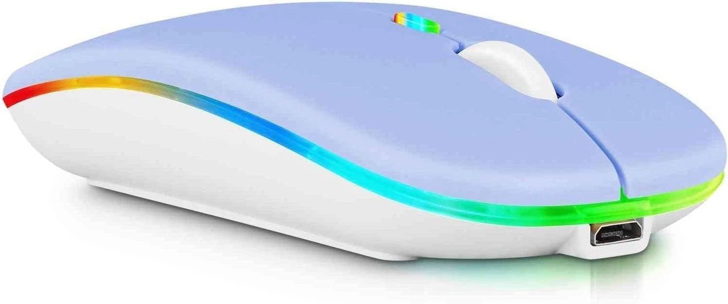 2.4GHz Rechargeable Wireless LED Mouse - Bluetooth