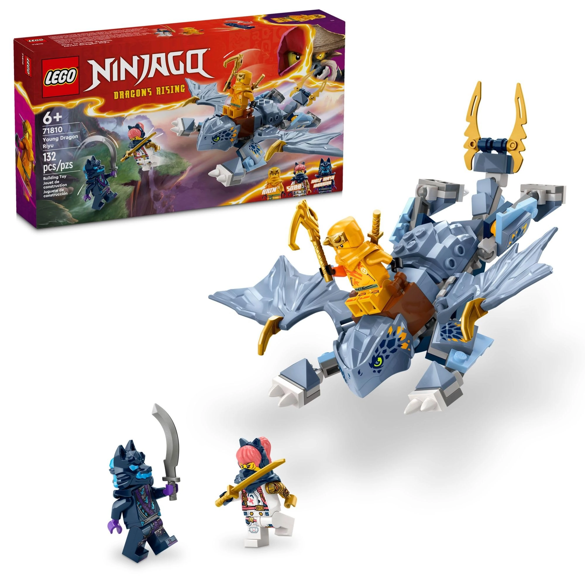 NINJAGO Young Dragon Riyu (71810) - Minifigures Book & Surprise Stickers