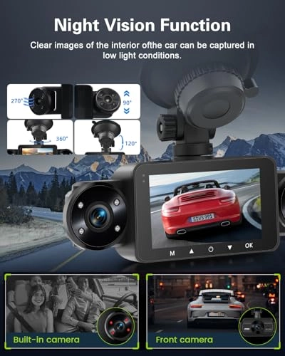 4 Channel Front and Rear Dash Cam - 1080P
