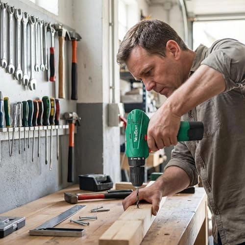 Cordless Drill Set - 1500 Milliamp Hours 12 Volts