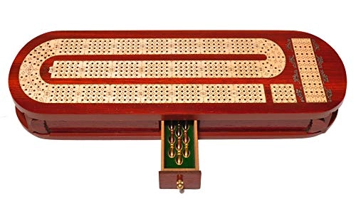 4 Track Cribbage Board - Alphabet E Shape Track Wood