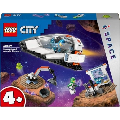 City Spaceship and Asteroid Discovery (60429) - 4+ 2 Astronaut Minifigures & Alien