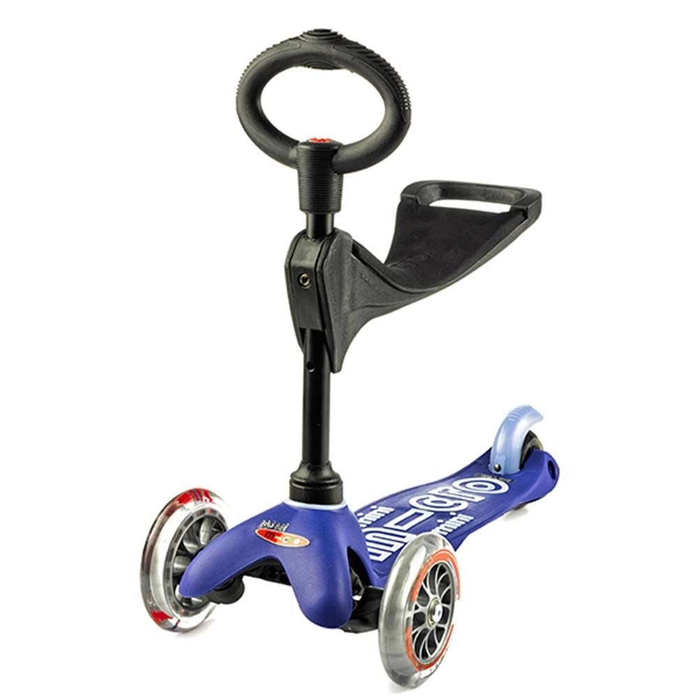 Mini 3-in-1 3-Wheel Kick Scooter + Seat