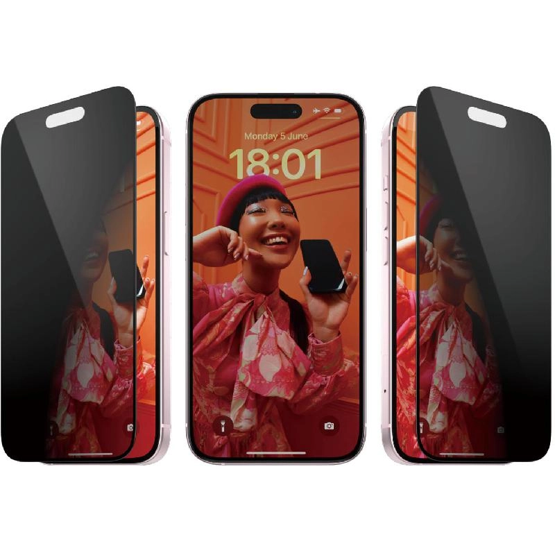 Ultra Wide Fit Clear Tempered Glass Screen Protector for iPhone 16 Plus