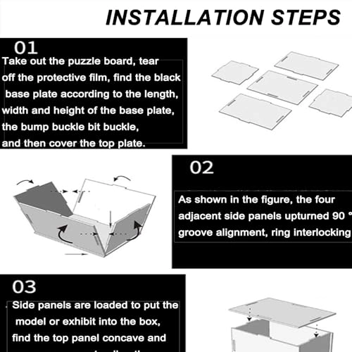 Acrylic Display Box for LEGO Racing Models 10330 - 43 x 23 x 21 cm 3mm thickness Dustproof Transparent