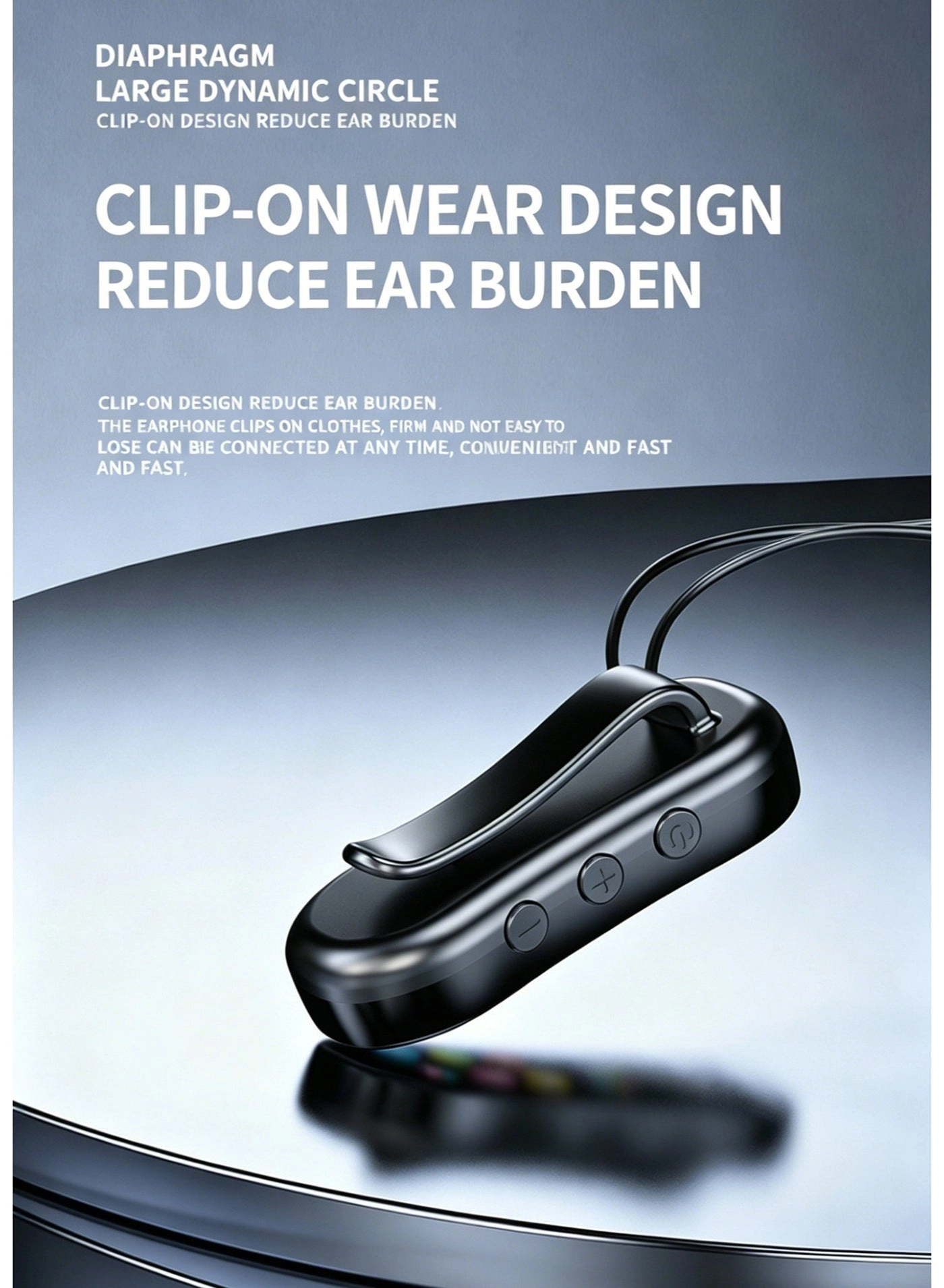 Bluetooth 5.4 Clip-on Wireless Headphone