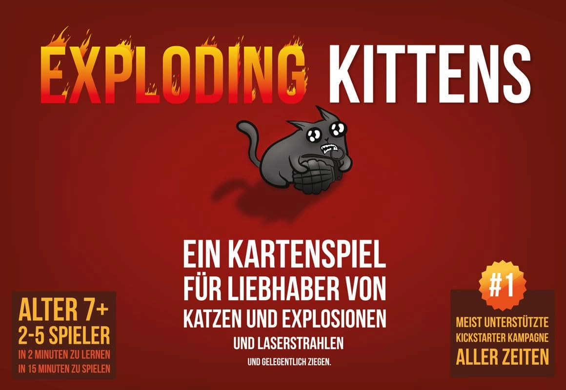 Asmodee Exploding Kittens - Card Game (German)