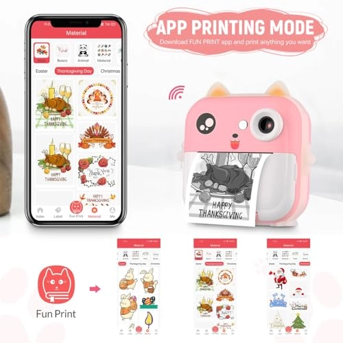 Instant Camera - 2 in 1 35GB TF Card 2.4 Inch Color Screen