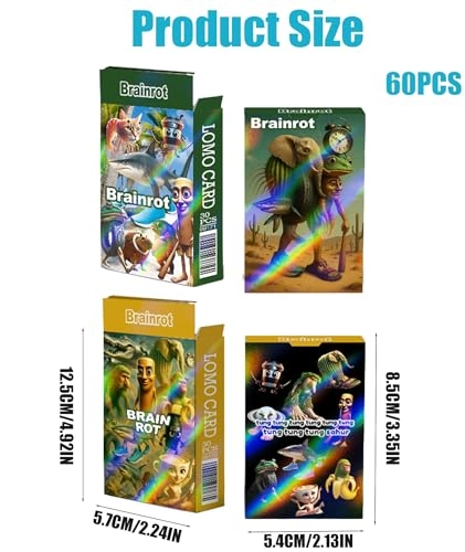 Brainrot Cards - 60PCS 2 Boxes Set