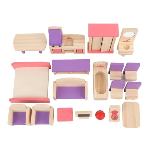Wooden Toy Furniture - 18 months and up 19 pieces