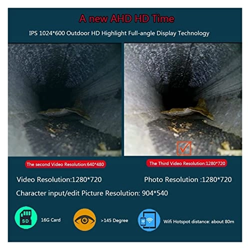 Handheld Industrial Pipe Sewer Inspection Video - 23MM 30M