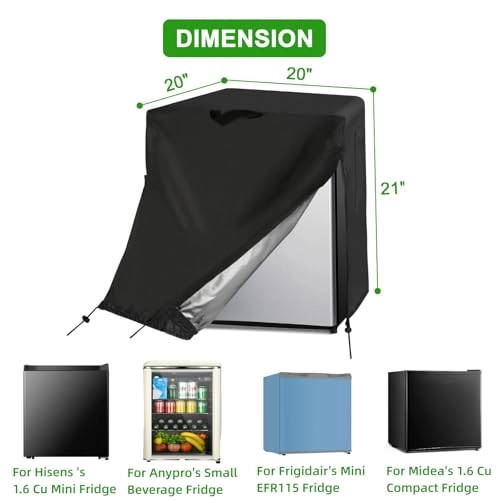 Fridge Cover - Waterproof Dustproof 20" x 20" x 21"