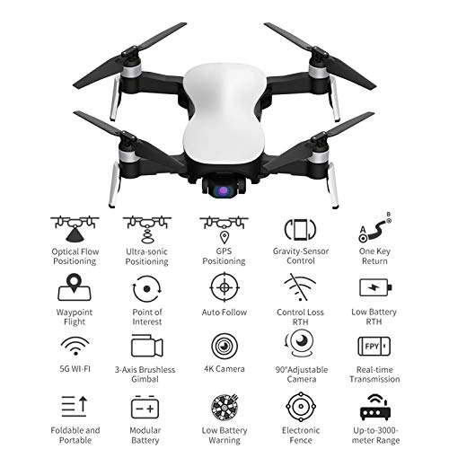 Foldable Drone - 4K Integrated GPS 25min