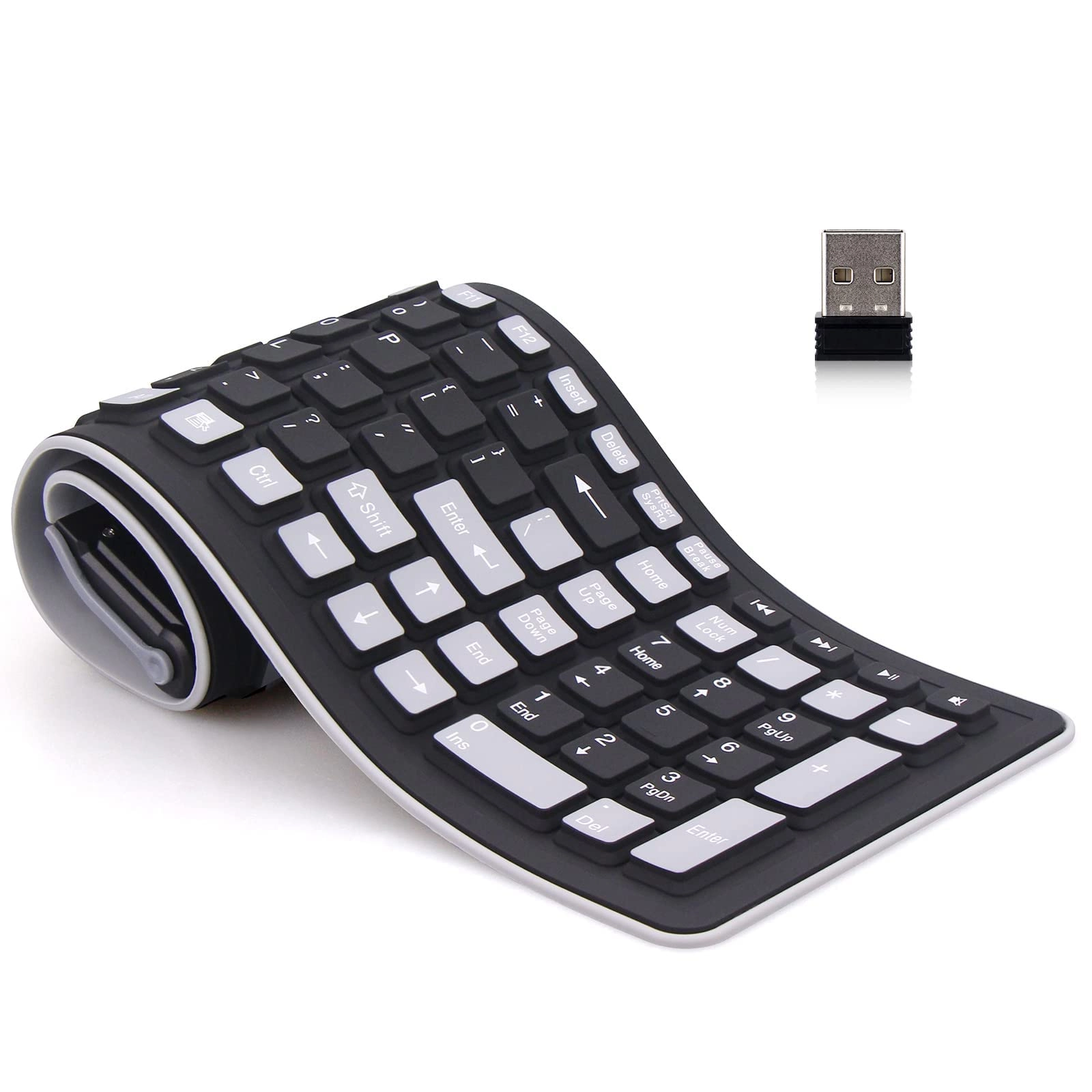 MAKINGTEC Wireless Silicone Keyboard - Wired/Wireless