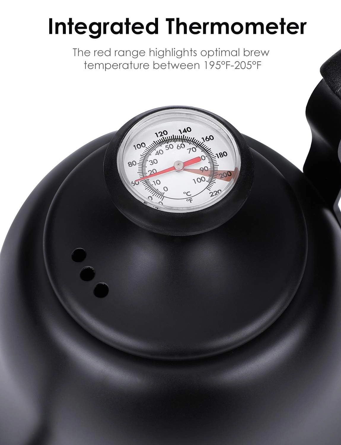 Tea Kettle with Thermometer - 0.8 Liters