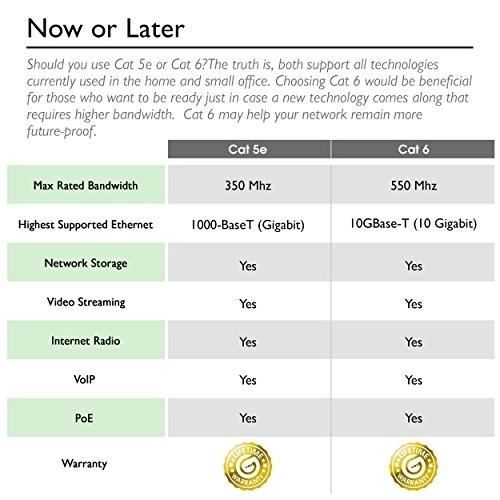 CAT5E Ethernet Connection Cable - 1.5 Feet