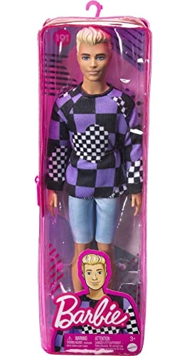 Ken Fashionistas Doll - Blonde Checkered Sweater