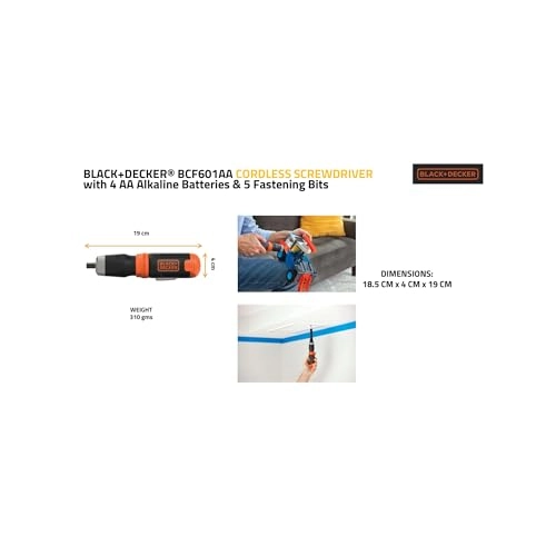 Cordless Screwdriver - 220 RPM Integrated LED