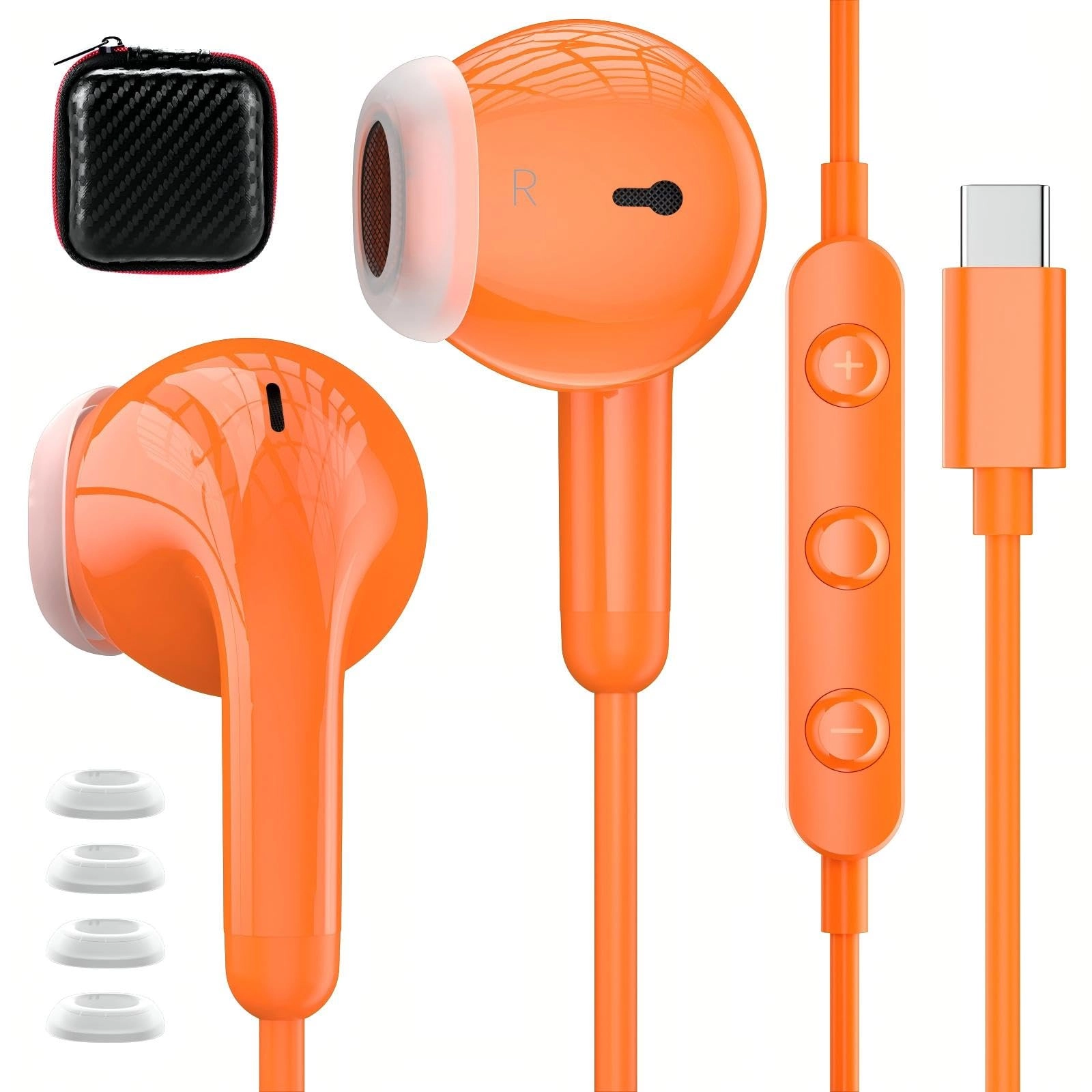 USB C Headphones Wired Earbud