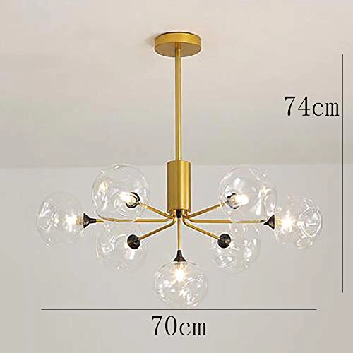 Molecular Chandelier - G9 Copper and glass 90*27*30cm