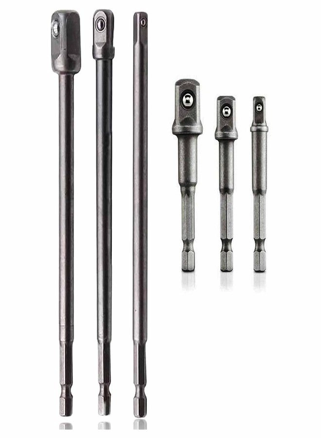 UPTODATETOOLS Impact Grade Drill Socket Adapter - 65-150MM 1/4” 3/8” 1/2”