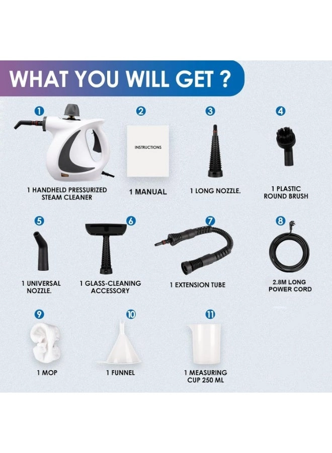 Handheld Pressurized Steam Cleaner - 350 Milliliters