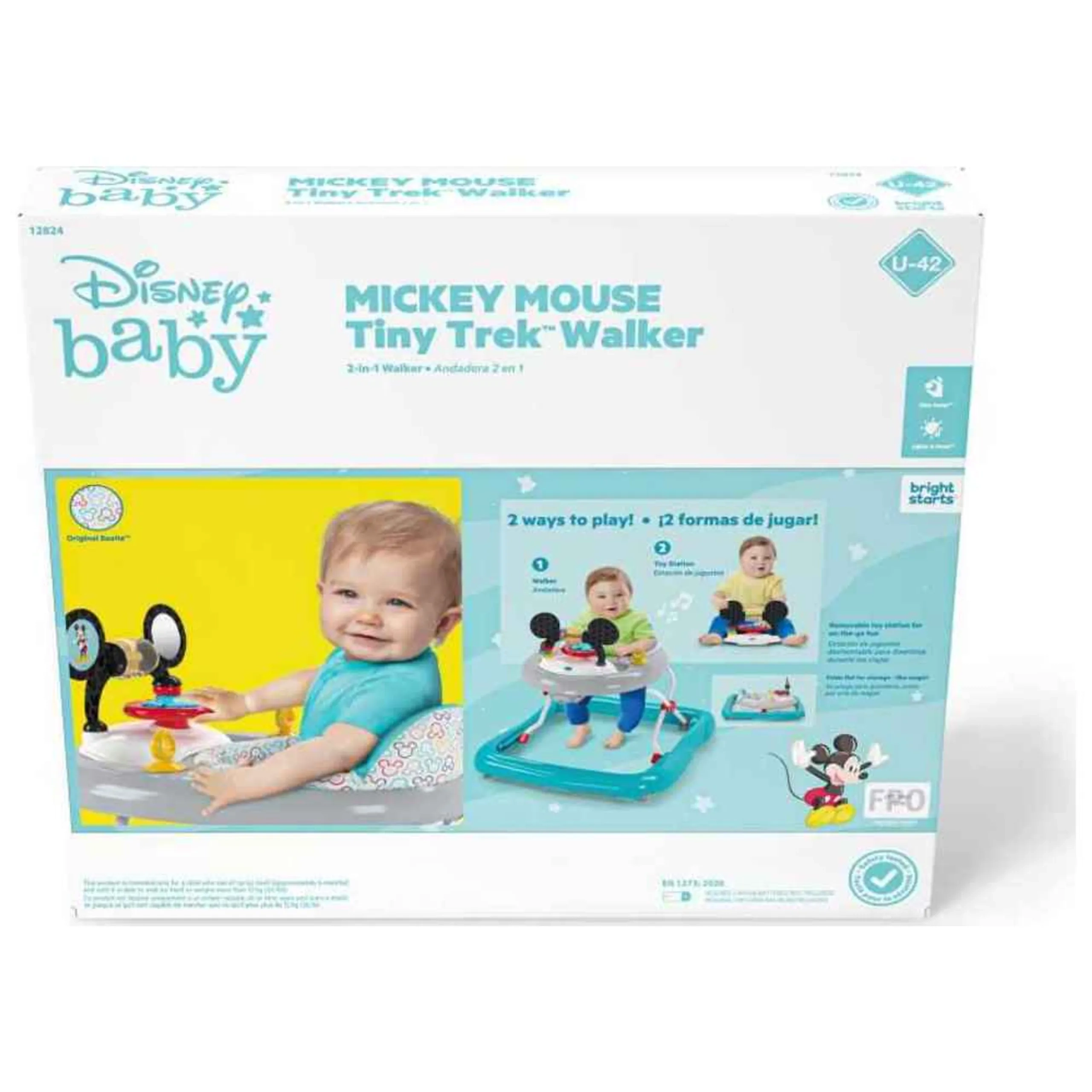 Mickey Mouse Tiny Trek - Original Bestie 2-In-1 Baby Walker