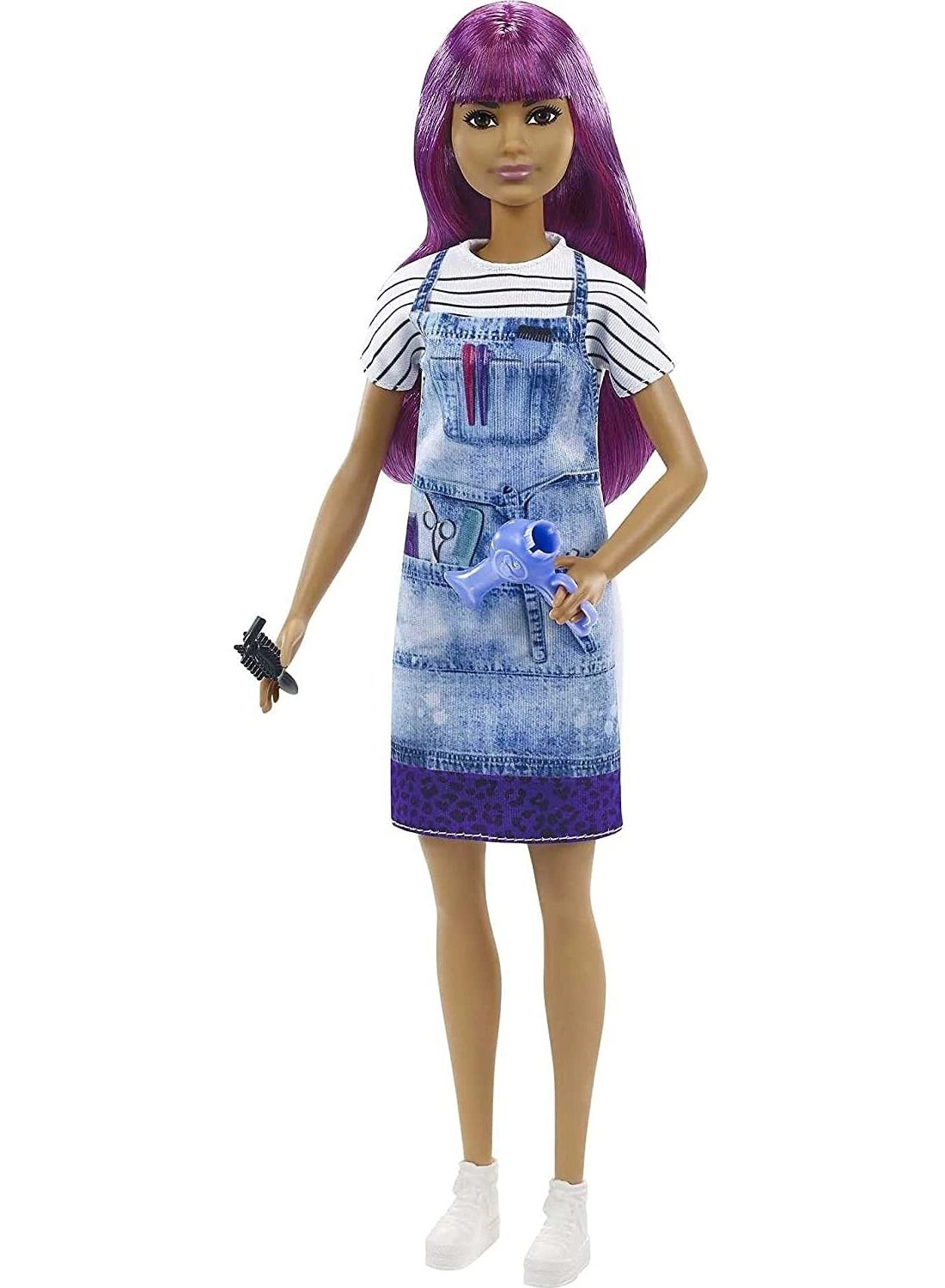 Barbie Salon Stylist Doll - 12-In/30.40-Cm Purple Hair Ages 3+