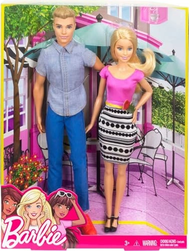 Barbie Doll - pink top + Ken Doll - blue pants Ages 3+