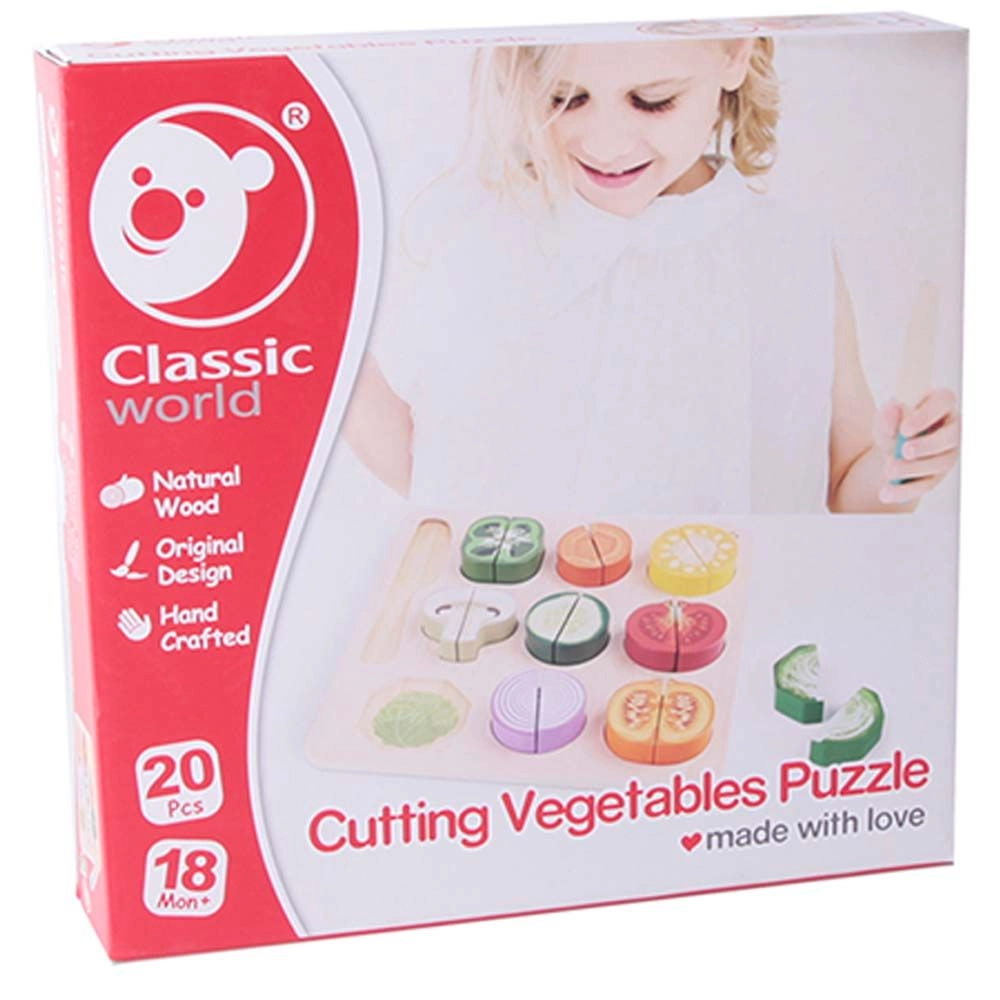 Cutting Vegetables Puzzle, - Suitable for 18 months & above 20 Pcs