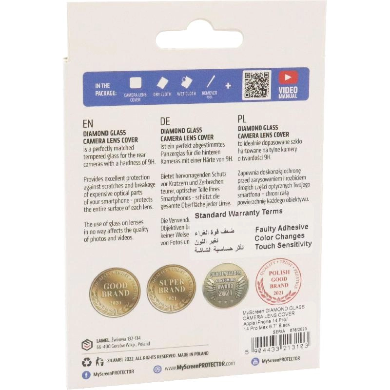 DIAMOND GLASS Camera Lens Protector - for iPhone 14 Pro/iPhone 14 Pro Max