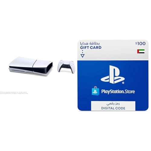 PlayStation 5 Slim - UAE Version + PlayStation Top up Card - $100 Digital Code
