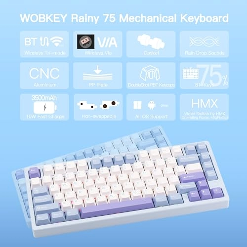 WOBKEY Rainy 75 - Standard Wired/Wireless