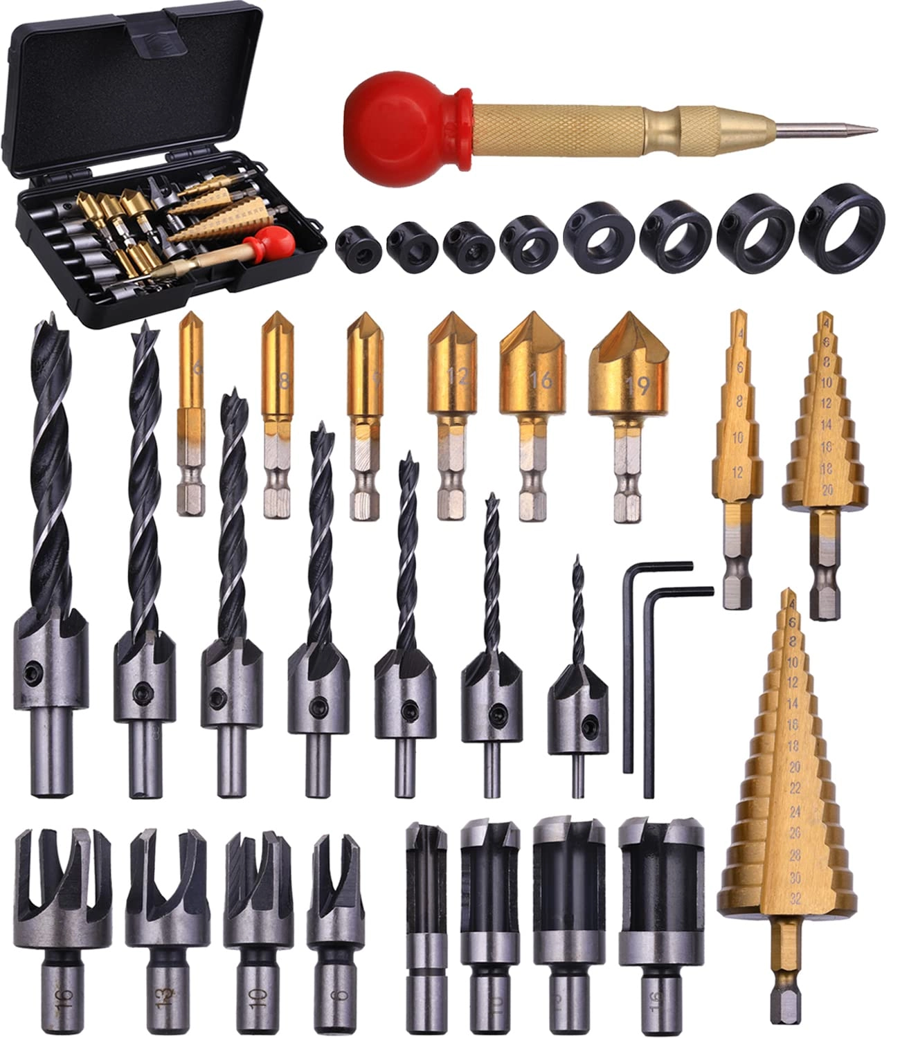 Shitime Chamfer Drilling Tools - 34 Pack