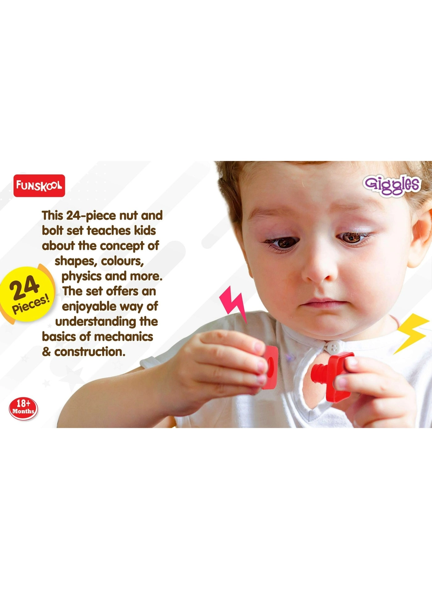 Nuts & Bolts - 18 Months 24 pieces