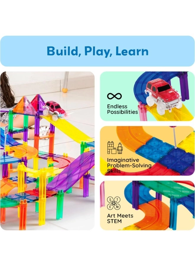 Magnetic Tiles Race Track - 80 pcs