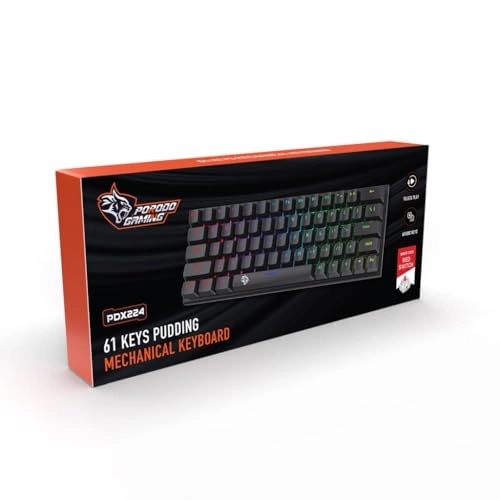 61 Keys Pudding Mechanical Keyboard - EN/AR Wired