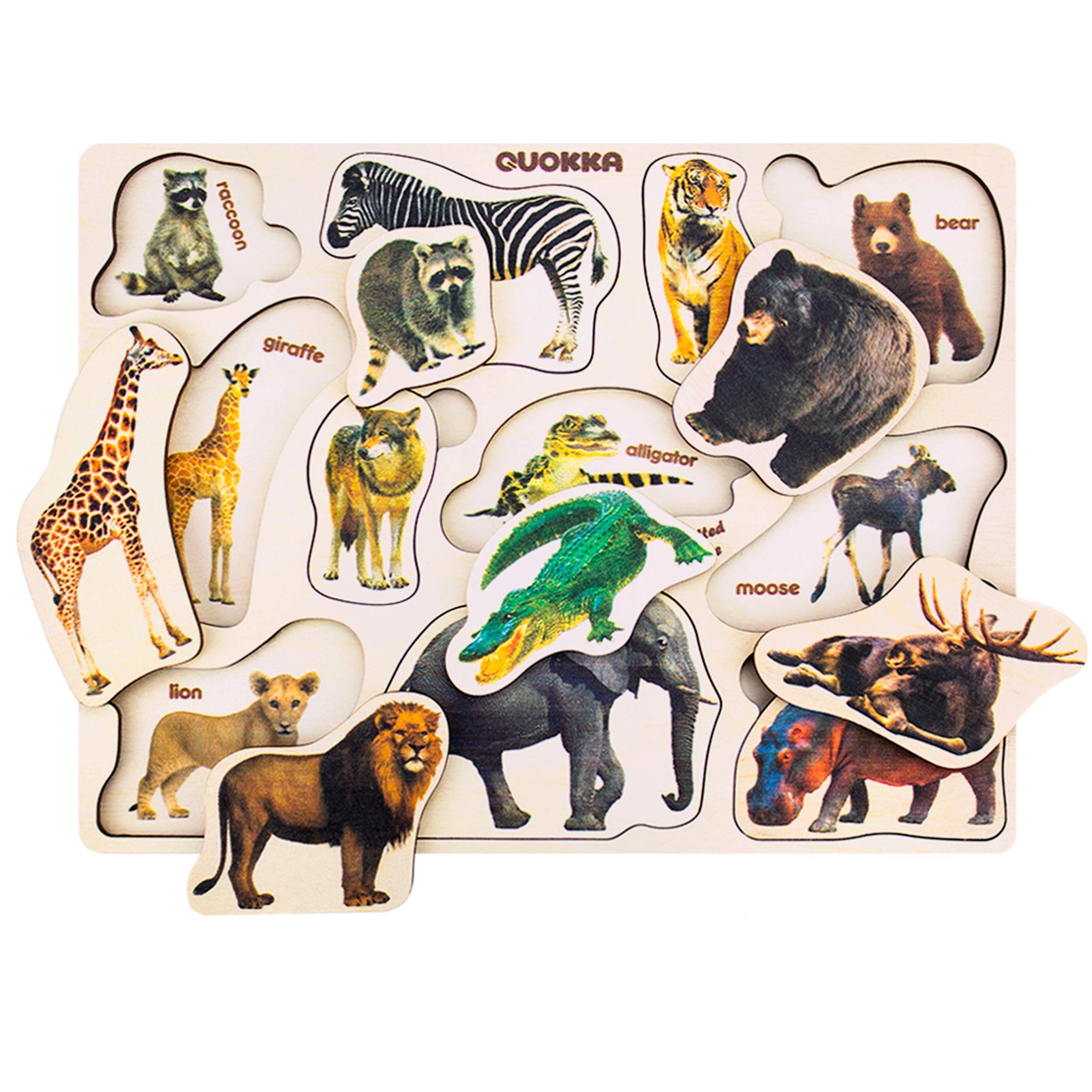 Montessori Jigsaw Wooden Puzzles - 2-4 Years Old 3 pieces