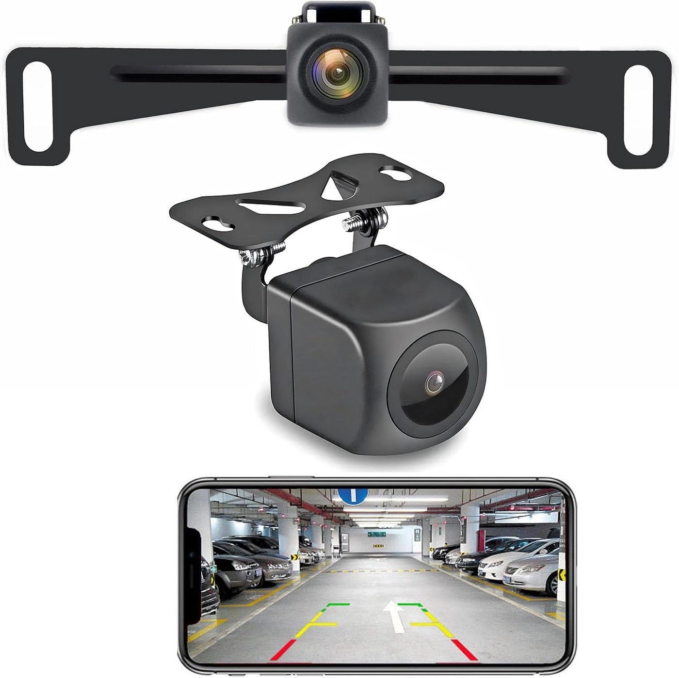 YEOIZO Wireless License Plate Backup Camera - 5G Dual-Band WiFi FHD 1080P