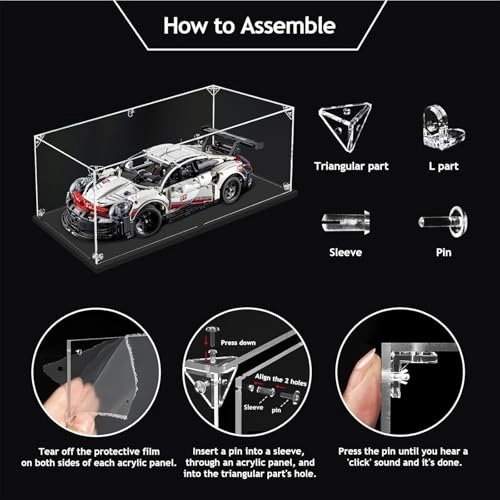 Display Case - 40 x 20 x 30 cm 3 mm Acrylic Transparent Dustproof