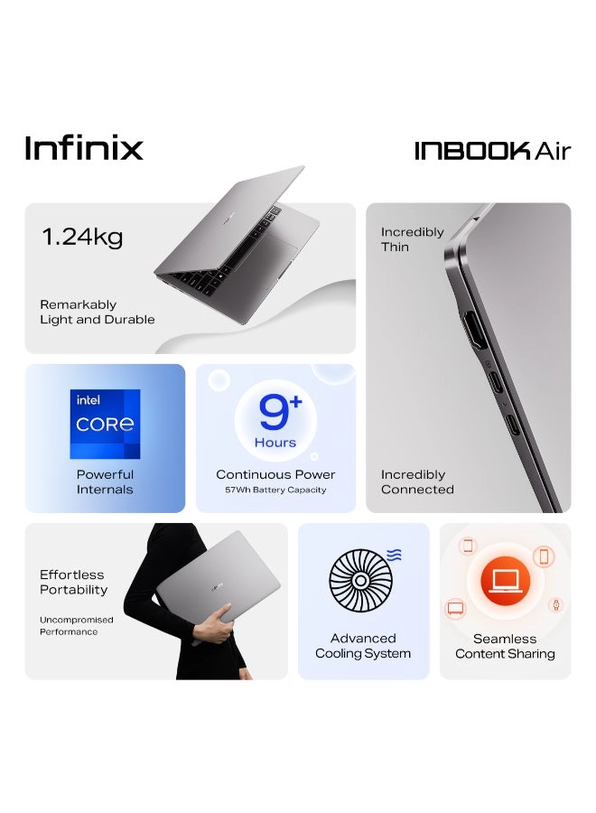 INBOOK Air XL442 - 14'' Core i5 1235U 8 GB LPDDR4X 512 GB SSD
