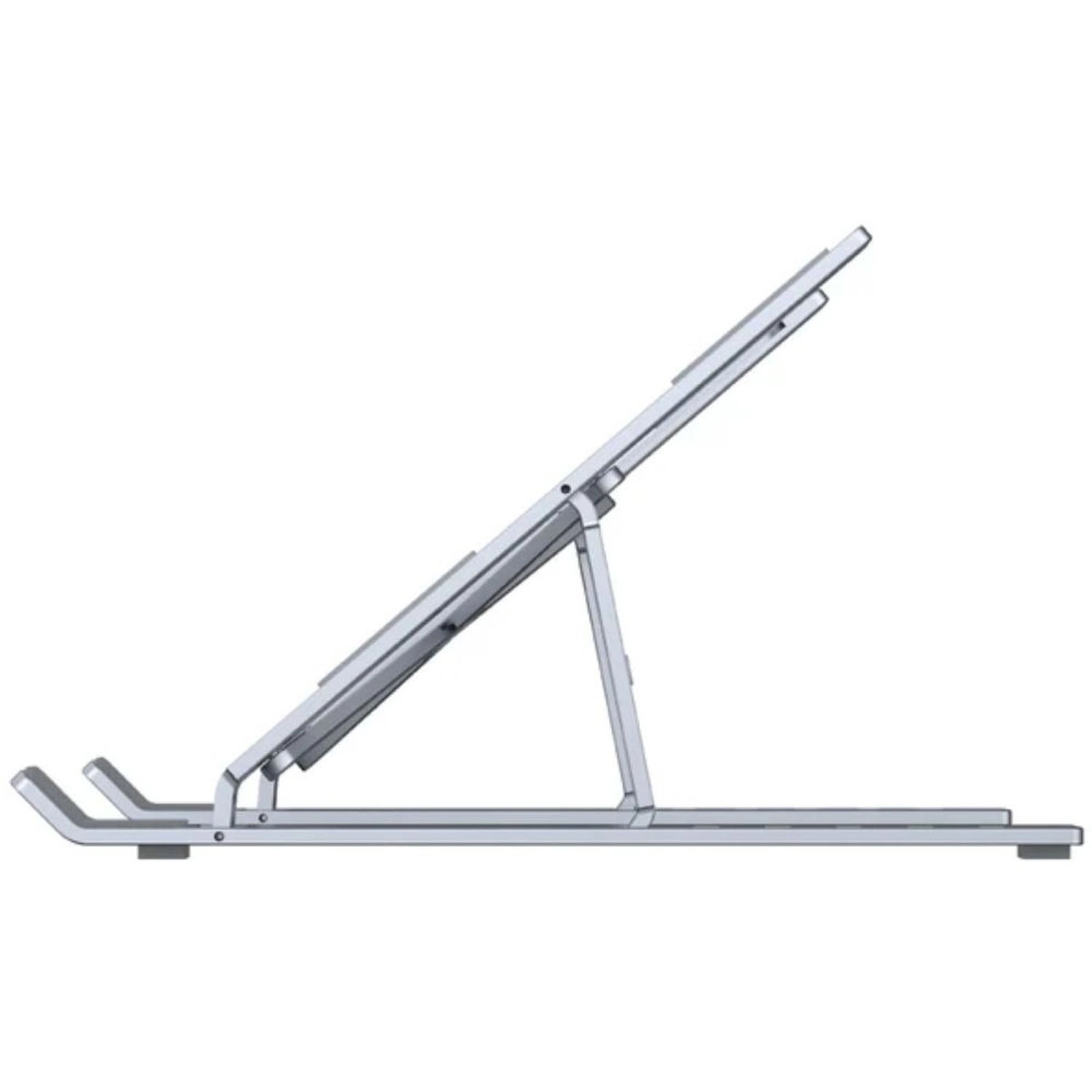 Foldable Laptop Stand - Silver 6 adjustable levels