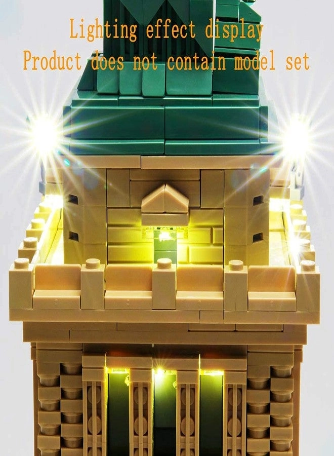 Light Kit for Architecture Statue of Liberty - Compatible with Lego 21042