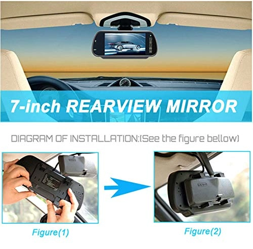4Pin Rearview Camera - Night Vision 628x586pixles + 7" TFT LCD Monitor - 800x480