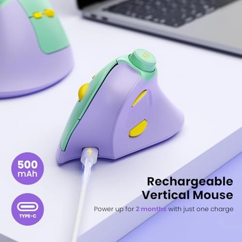 Ergonomic Vertical Mouse - Bluetooth, USB