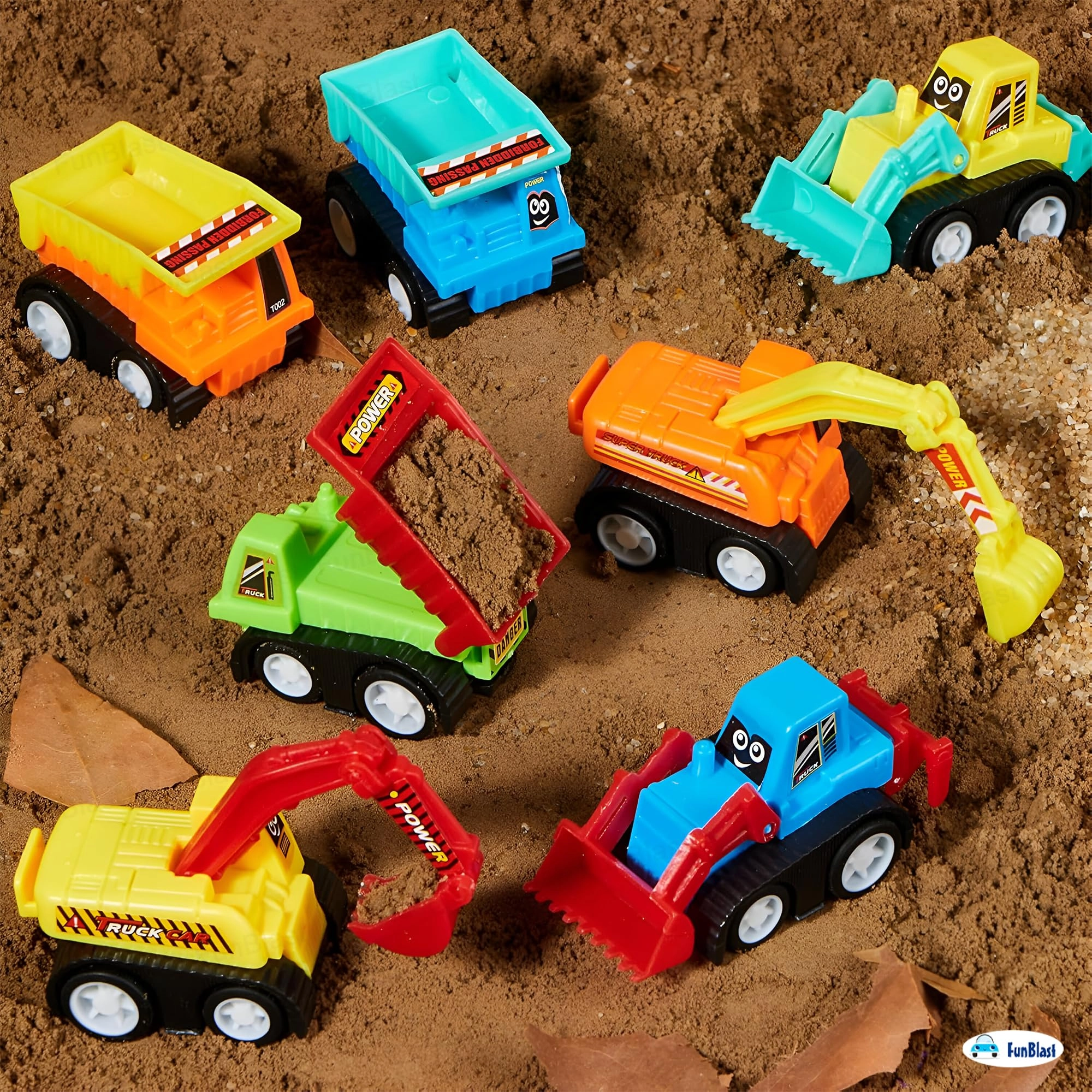 Pull Back Vehicles - 10 pcs