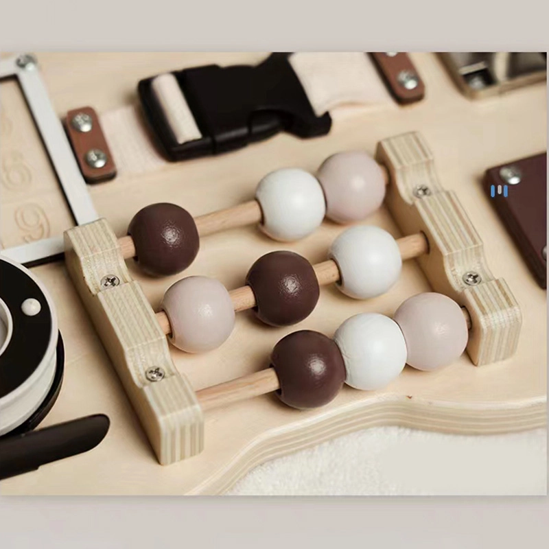 Bear Shaped Montessori Wooden Busy Board